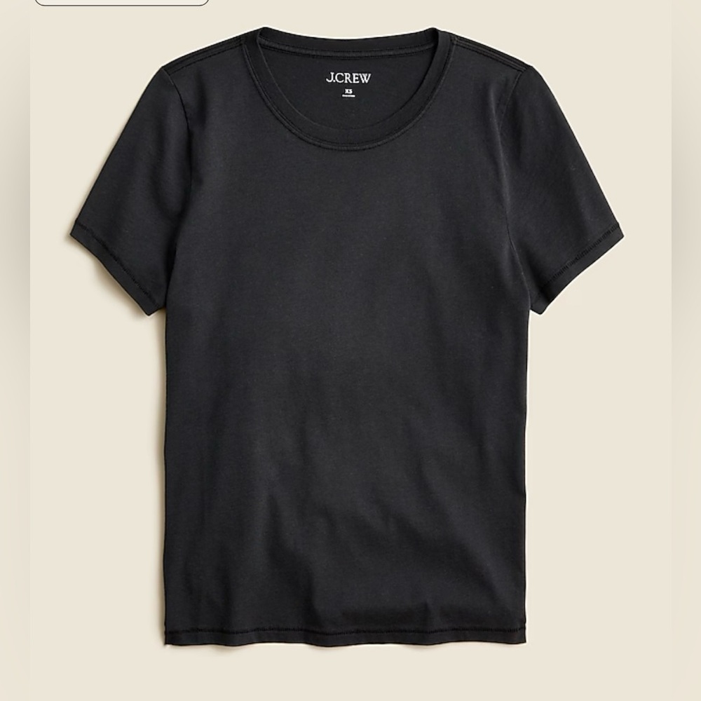 J.Crew Pima cotton slim-fit T-shirt in black
